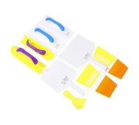 Walfront Drywall Trowel Set Plastic Flexible Inside Outside Corner Trowel Putty Scraper for Wall Window Tile Repair with Storage Bag