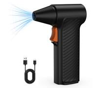 Walfront Electric Air Duster Handheld Dry Blower, Portable 7.4V 2600mAh Mini Air Duster for Computer Keyboards Conditioners with 110000 RPM Powerful Cleaning