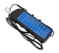 Walfront Electric Fence Tester, 12KV Voltage Meter with 8 LED Indicators, No Battery Needed Portable Tool for Farm Livestock Fencing