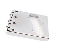 Walfront Electric Guitar Bridge Pickup, 3 String Metal Tailpiece with Single Coil Pickup for Enhanced Tones, Adjustable Intonation & Quick Setup, Silver