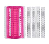 Walfront Embroidery Floss Organizer,3 Colors 30 Positions Cross Stitch Row Line Tool Sewing Needles Holder Thread Organizer DIY Sewing Tools(Rose)