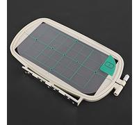 Walfront Embroidery Hoop Frame Plastic Clip Embroidery Frame 3 Sizes Clear Grid Adjustable Screw for Fabric Alignment and Punch Needle for NV500 NV900 Users (Large 52x5cm)