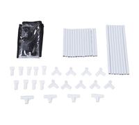 WALFRONT Filament Rack Filament Storage Rack 2 Tier with Reinforced Metal Frames Holds 10 Rolls 1KG Capacity PVC Material Transparent Cover for 3D Printing