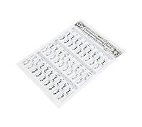 Walfront Flute Chord Chart Durable Portable Fingering Practice White Chord Chart Poster Musical Instrument Accessories for Beginners (Clarinet chords (trumpet))