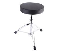 Walfront Foldable Drum Stool Adjustable Height Padded Throne Heavy Duty for Drummers 42.5-55cm Universal Use