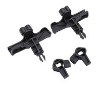 Walfront Front Left Right Hood Locking Mechanism Kit, ABS Bonnet Top Latch Replacement with Hood Clamps, Snap Installation, OEM 4517570301C22A 4517570401C22A for Smart Fortwo 2008 2012