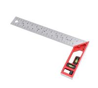 Walfront L Shaped Angle Finder 300mm, Woodworking Square with Dual Axis Level Bubbles and Aluminum Handle for Carpentry Construction