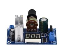 Walfront LM317 Adjustable Voltage Regulator Module DC DC Converter 1.25V-28V 2A with Digital Voltage Display for Power Supply Projects