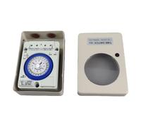 Walfront Mechanical Time Switch for Outdoor Use Durable Iron 24 Hour