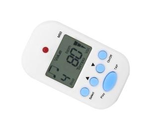 Walfront Metronome for Guitar Mini Tempo Digital Piano Beat Tap M50 Multifunctional Clamp/Holder On Chord Speaker Portable Earphone Jack Music Device Timer, with Test Tempo, Double Channel (White)