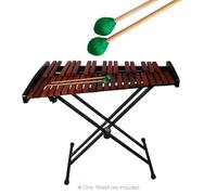 Walfront Middle Marimba Mallets with Beech Handle and Wool Blend Yarn for Percussion Instruments Ideal and Amateurs (1 Pair)