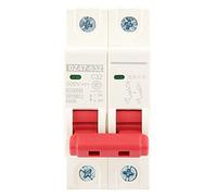 Walfront Mini Circuit Breaker DC 32A 2P with Mystical/Fantasy Retardant Housing, High Breaking Capacity 6kA for Solar Power Systems and DC Circuits