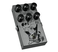 Walfront Mini Guitar Distortion Overdrive Pedal True Bypass 9 Tones 3 Band EQ Metal Design Minimal Distortion DC9V for Electric Guitar Effect Pedal
