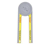 Walfront Miter Saw Protractor Portable 360 Degree Plastic Pusher Angle Finder Gauge 3D Building Angle Ruler Tool for Carpenters Plumbers, Gauges