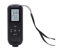 Walfront Paint Thickness Gauges Digital Coating Tester with Auto Power Off Data Storage 3 Units Measurement for Automotive Industrial Manufacturing (Black)