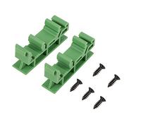 Walfront PCB DIN Rail Adapter C45 Mounting Bracket 10 Sets Universal PCB Bracket Holders with Screws for 35mm DIN C45 Rail Electronic Switching Devices