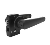 Walfront RV Toilet Privacy Door Latch, Matte Black Dual Handle, Reverse Lock Function for RV Bathroom and Shower Doors