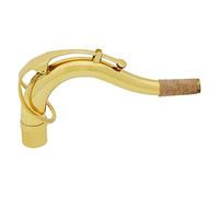 Walfront Saxophone Neck Sax Bend Neck Tenor 27.8mm Brass Gold Resonant Intonation Suitable for Tenor Sax