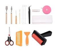 Walfront Screen Printing Kit, 58PCS Screen Printing Supplies with Metal Hinge Clamps and Pneumatic Pump, 2 Scoop Coaters 50 Pairs Gloves for Handcraft Beginners (19pcs)
