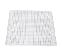 Walfront Slotted Quilting Ruler Sewing Ruler Acrylic Transparent Quilting Templates 12.5x12.5in for and Sewing, Precise Fabric Cutting