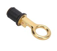 Walfront Snap Handle Drain Plug Twist Design Durable Marine Brass Rubber Construction for LiveWell (1inch)