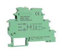 Walfront Solid State Relay with LED Indicator, 0.8A Module Replacement for Phoenix 2964649, Response, AgSnO2 Alloy, 6.2mm Thin Terminal Block, Yellow Status Light, IP20 Contactless