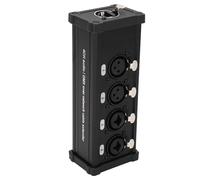 Walfront Sound Transmitter with Ground Isolation XLR, 4 Sound Channel Transmitter, EMI Converter for Studio Events, Noise Reduction, Signal Reflection Ratio, for XLR/6.5 to RJ45 Network