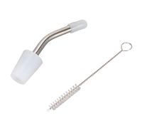 Walfront Stainless Steel Extended Kettle Spout, Safe and Coffee Kettle Adapter with 10cm Brush for Home and Outdoor Use