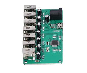 Walfront USB 2.0 Hub Module, 1 to 7 Port Drive Free Expansion Board with Intelligent Recognition and LED Indicators