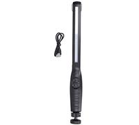 Walfront UV LED Rechargeable Inspection Torch Handheld for Home and Work Black
