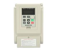 Walfront Variable Frequency Drive VFD Adjustable Speed Inverter Controller 220VAC Single Phase 2.2kW for 3 Phase AC Motor Efficient Cooling Low Noise