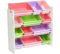 Walgreen® Children Kids Toy Storage Unit Playroom Organizer Rack 12 Plastic Boxes Multi UK