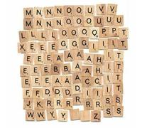 Walgreen Xample 26 Letters 200 Wooden Scrabble Tiles Wood Black Letters Numbers Board Crafts Genuine