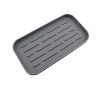 Walgreen Xample® Silicone Sponge Holder - Kitchen Sink Organizer Caddy Tray - Sink Storage Rack for Dish Sponge Soap Dispenser Scrubber - Grey