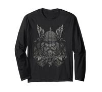 Walhalla Odin Dead Animals Raven Wolf Nordic Myths Viking Long Sleeve T-Shirt