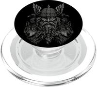 Walhalla Odin Dead Animals Raven Wolf Nordic Myths Viking PopSockets PopGrip for MagSafe