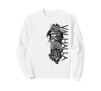 Walhalla Odin Dead Animals Ravens Wolf Runes Circle Viking Sweatshirt