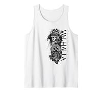 Walhalla Odin Dead Animals Ravens Wolf Runes Circle Viking Tank Top