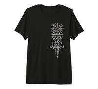 Walhalla Odin Fenrir Runes Nordic Compass Viking Premium T-Shirt