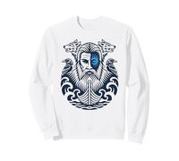 Walhalla Odins Dead Animals Raven Wolf Viking Ship Odin Sweatshirt