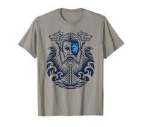 Walhalla Odins Dead Animals Raven Wolf Viking Ship Odin T-Shirt