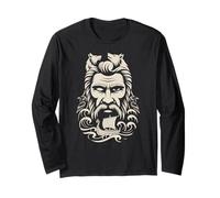 Walhalla Odins Dead Animals Ravens & Wolves Viking Ship Odin Long Sleeve T-Shirt
