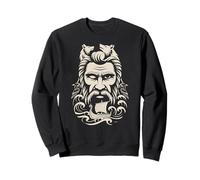 Walhalla Odins Dead Animals Ravens & Wolves Viking Ship Odin Sweatshirt