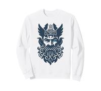 Walhalla Odins Dead Animals Ravens & Wolves Viking Ship Odin Sweatshirt