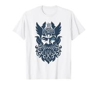 Walhalla Odins Dead Animals Ravens & Wolves Viking Ship Odin T-Shirt