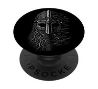 Walhalla Odins Helmet Dead Animals Raven Wolf Tree of Life Viking PopSockets Adhesive PopGrip
