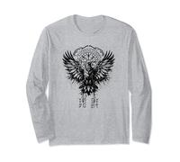 Walhalla Raven Odins Runes Nordic Compass Viking Long Sleeve T-Shirt