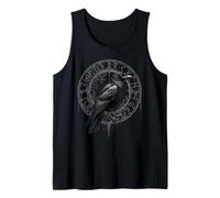 Walhalla Raven Odins Runes Nordic Compass Viking Tank Top