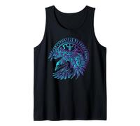 Walhalla Raven Odins Runes Nordic Compass Viking Tank Top