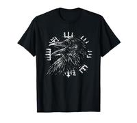 Walhalla Raven Odins Vegvisir Nordic Compass Viking T-Shirt